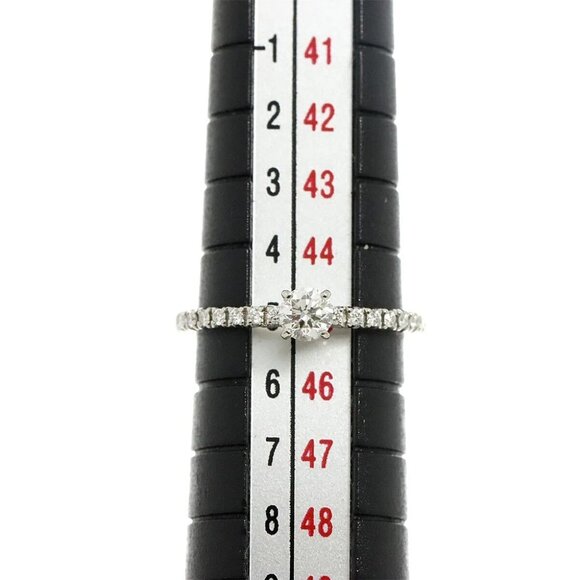Cartier ETINCELLE Half Diamond 0.18ct E/VVS1/EX Ring Pt size45 3.25(US) 90274606 - Picture 2 of 7